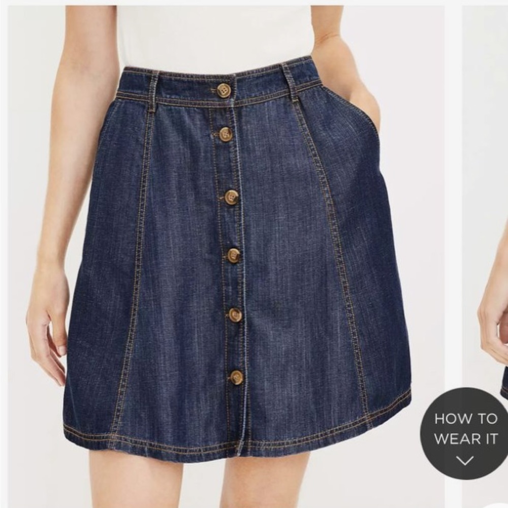 Loft: flirty, lightweight denim skirt